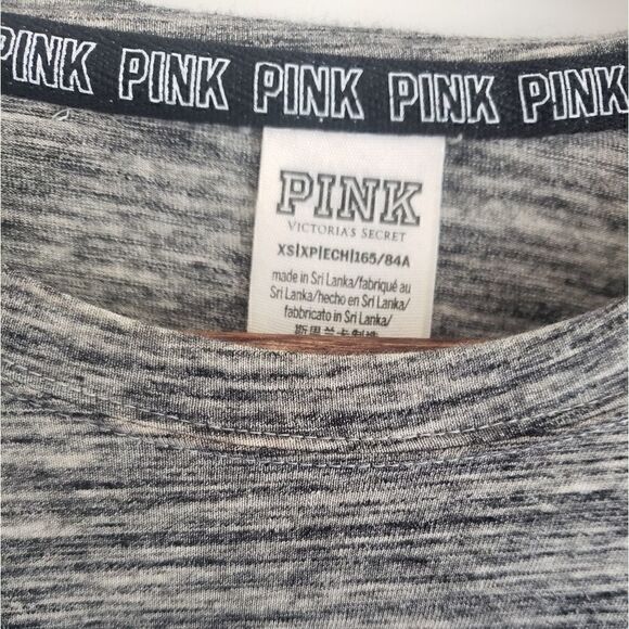 Pink Victoria's Secret Gray Long Sleeve Tee - Picture 4 of 7